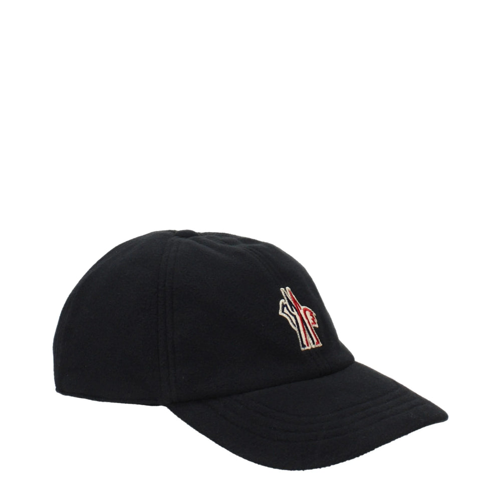 Moncler Black Polyester Cap (Baseball Hat) - L