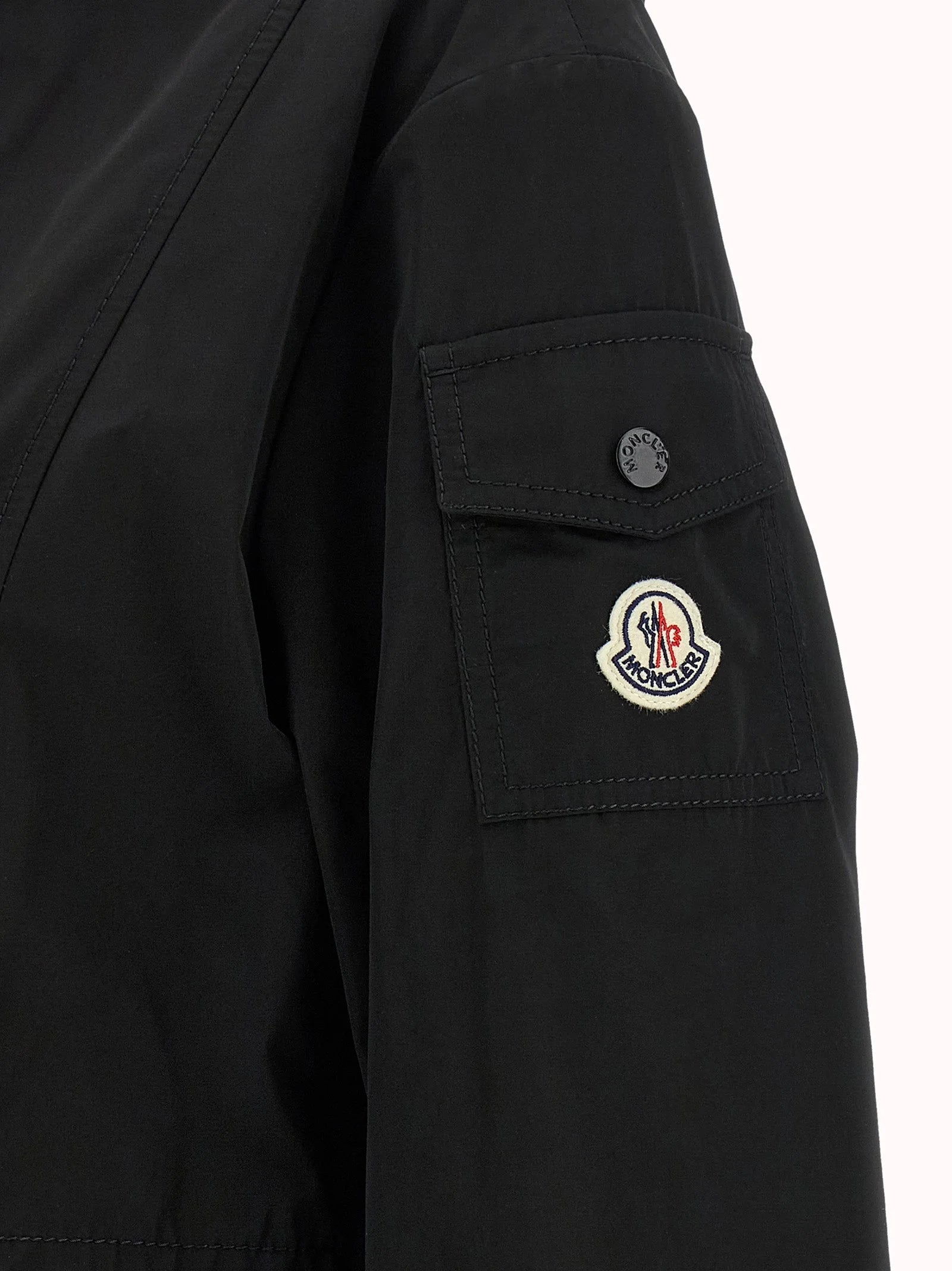 Moncler Black Polyester Parka - 4