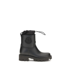 Moncler Black Pvc Rain Boots