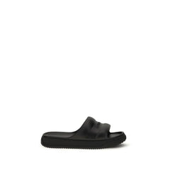 Moncler Black Rubber Sandals