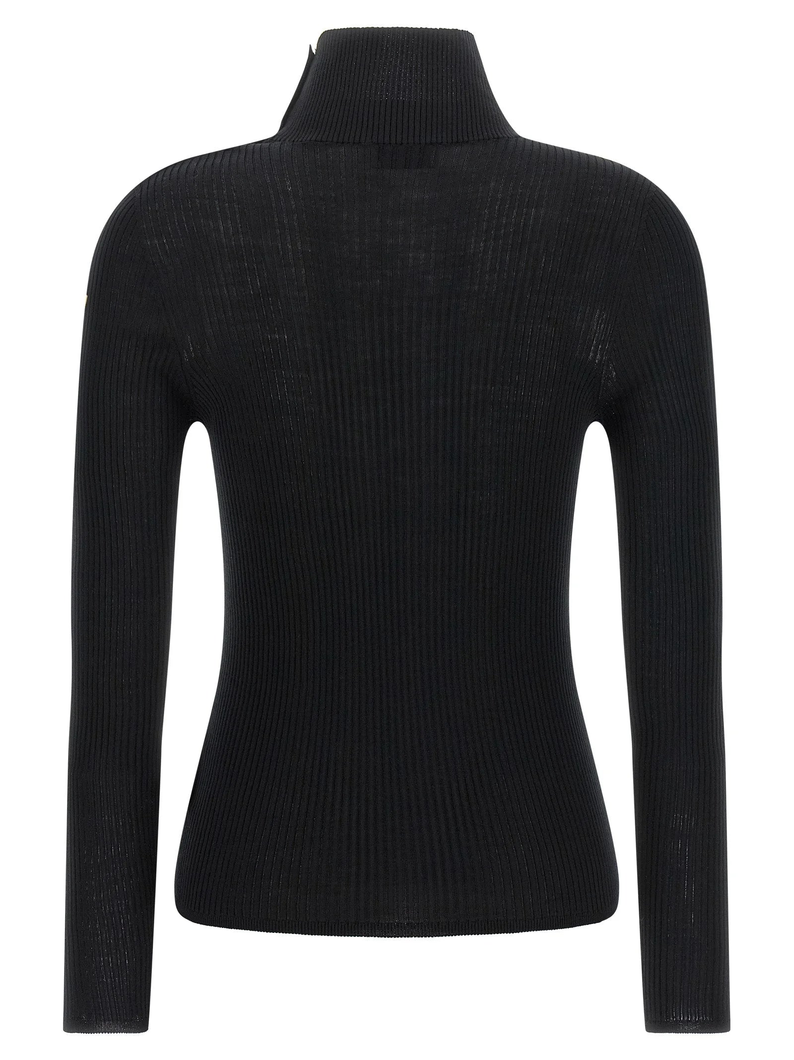 Moncler Black Virgin Wool Cardigan
