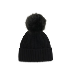 Moncler Black Wool Oves Aries Beanie - UNI
