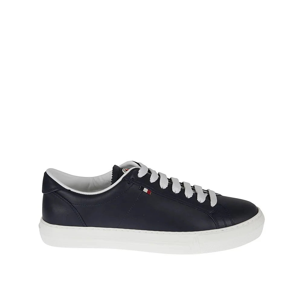 Moncler Blue Calfskin Low Top Sneakers - EU39/US6