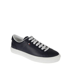 Moncler Blue Calfskin Low Top Sneakers - EU39/US6