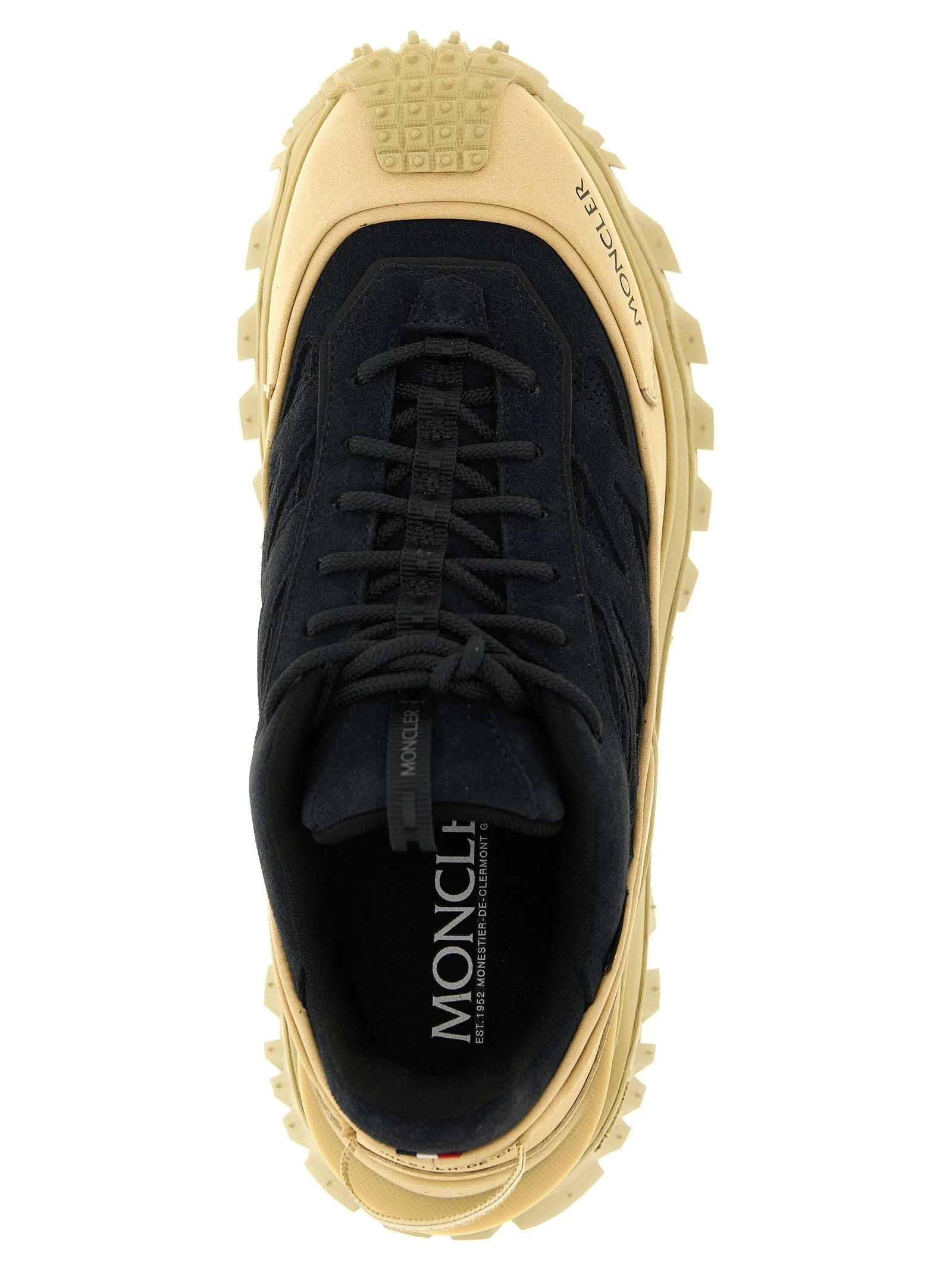 Moncler Blue Leather Athletic Sneakers - EU 41 | US 8