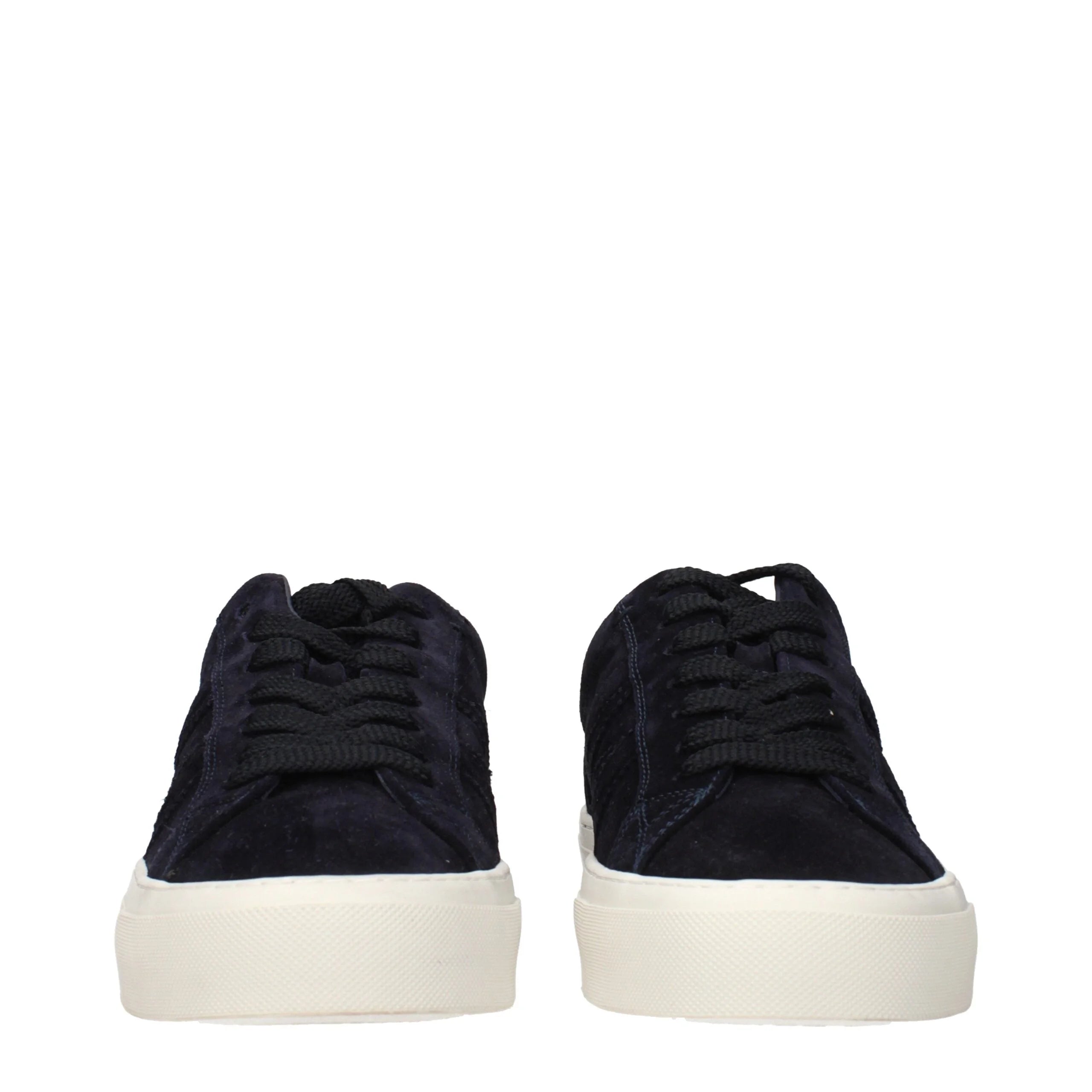 Moncler Blue Leather Low Top Sneakers - EU41/US8