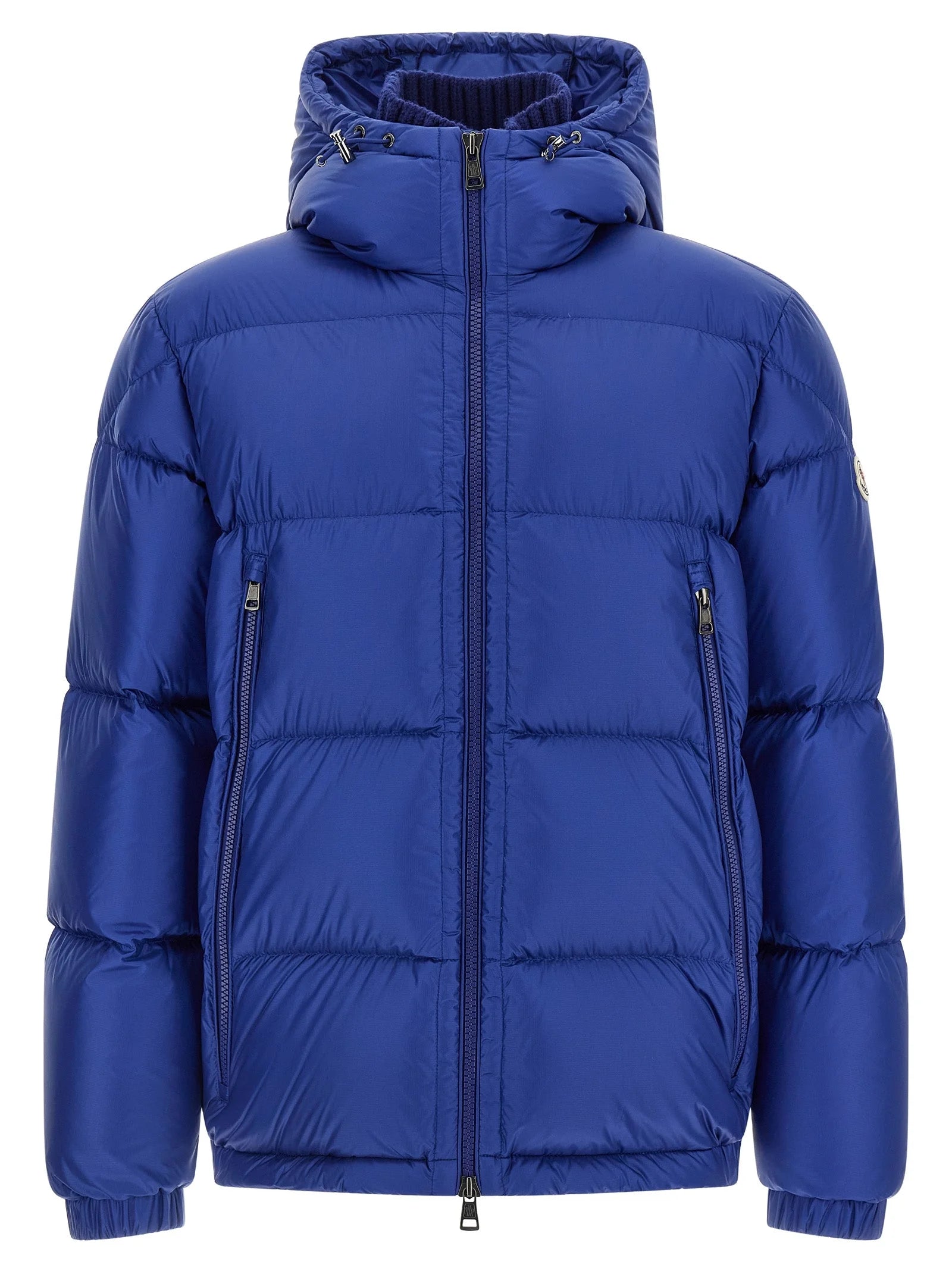 Moncler Blue Polyamide Full-Length Jacket