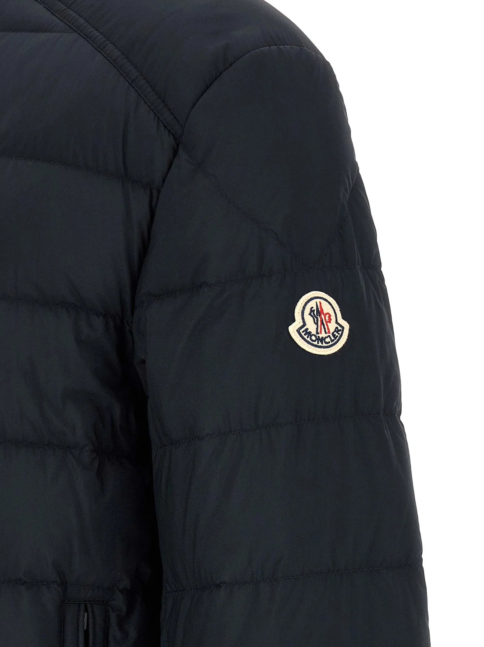 Moncler Blue Polyamide Full-Length Jacket