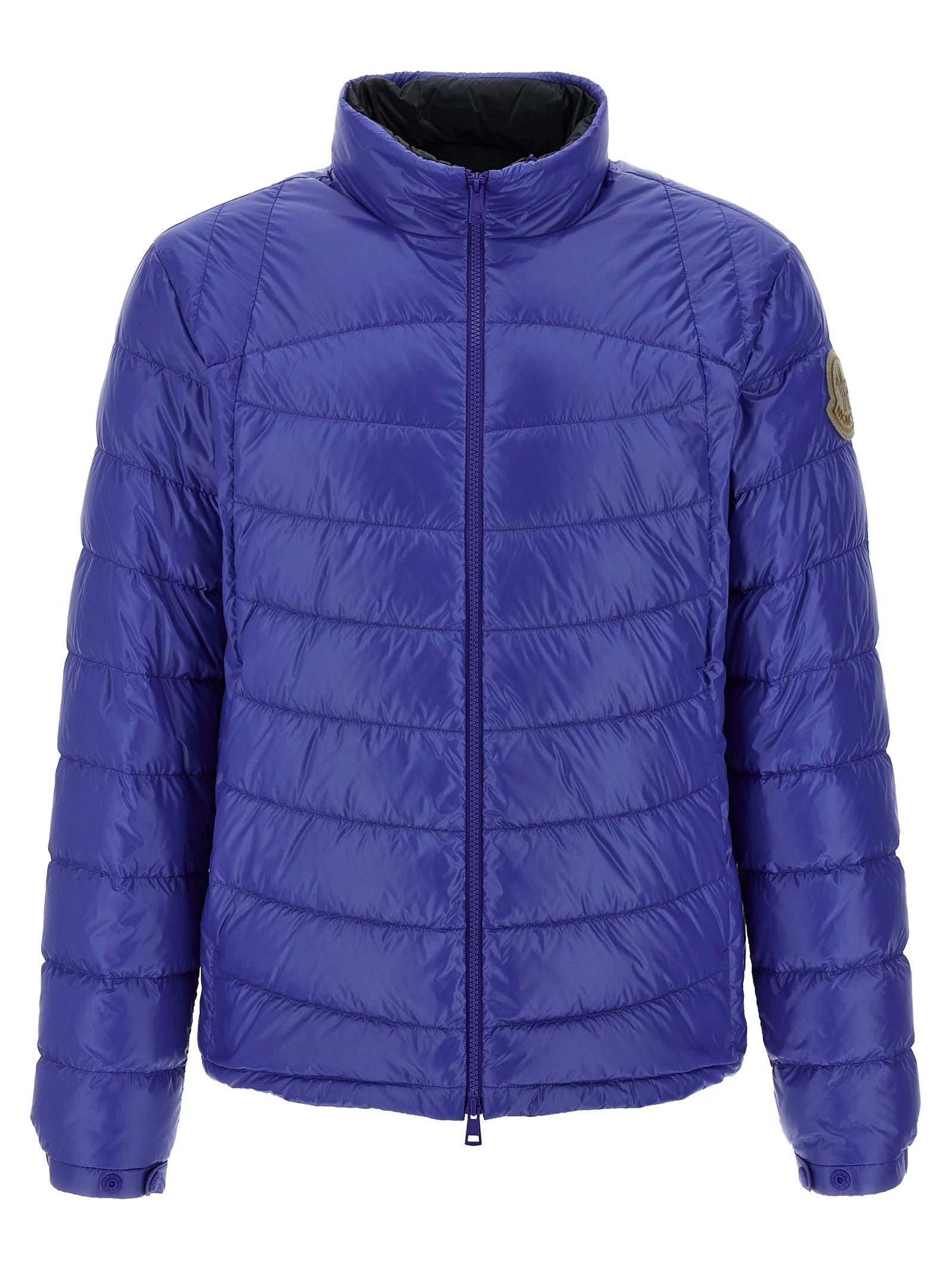 Moncler Blue Polyamide Full-Length Jacket