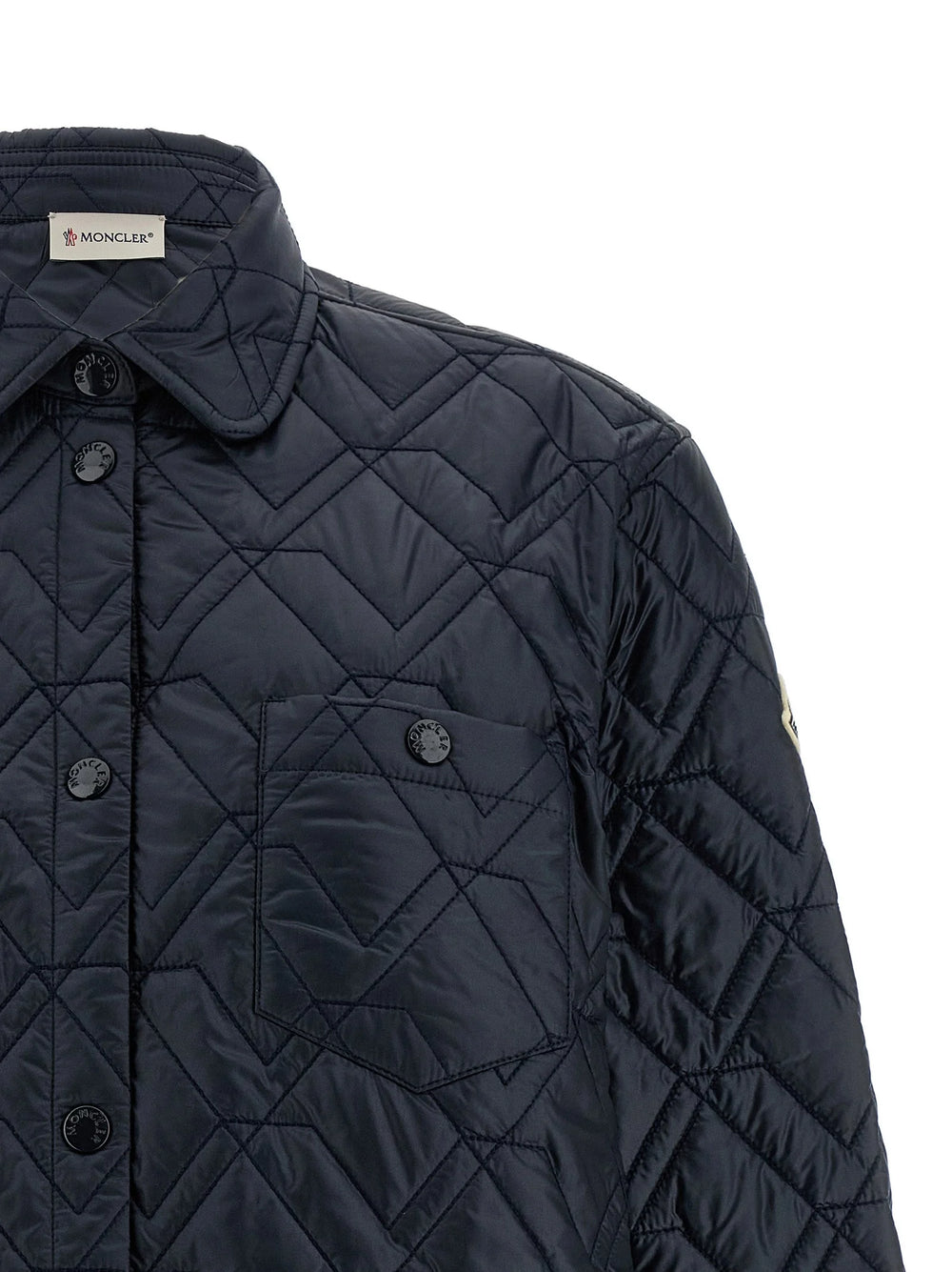Moncler Blue Polyamide Shell Jacket