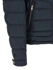 Moncler Blue Polyester Full-Length Jacket