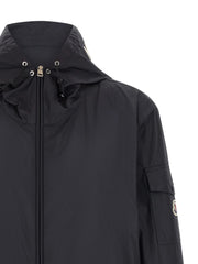 Moncler Blue Polyester Shell Jacket
