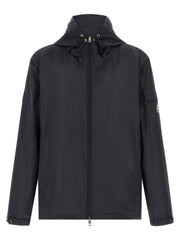 Moncler Blue Polyester Shell Jacket