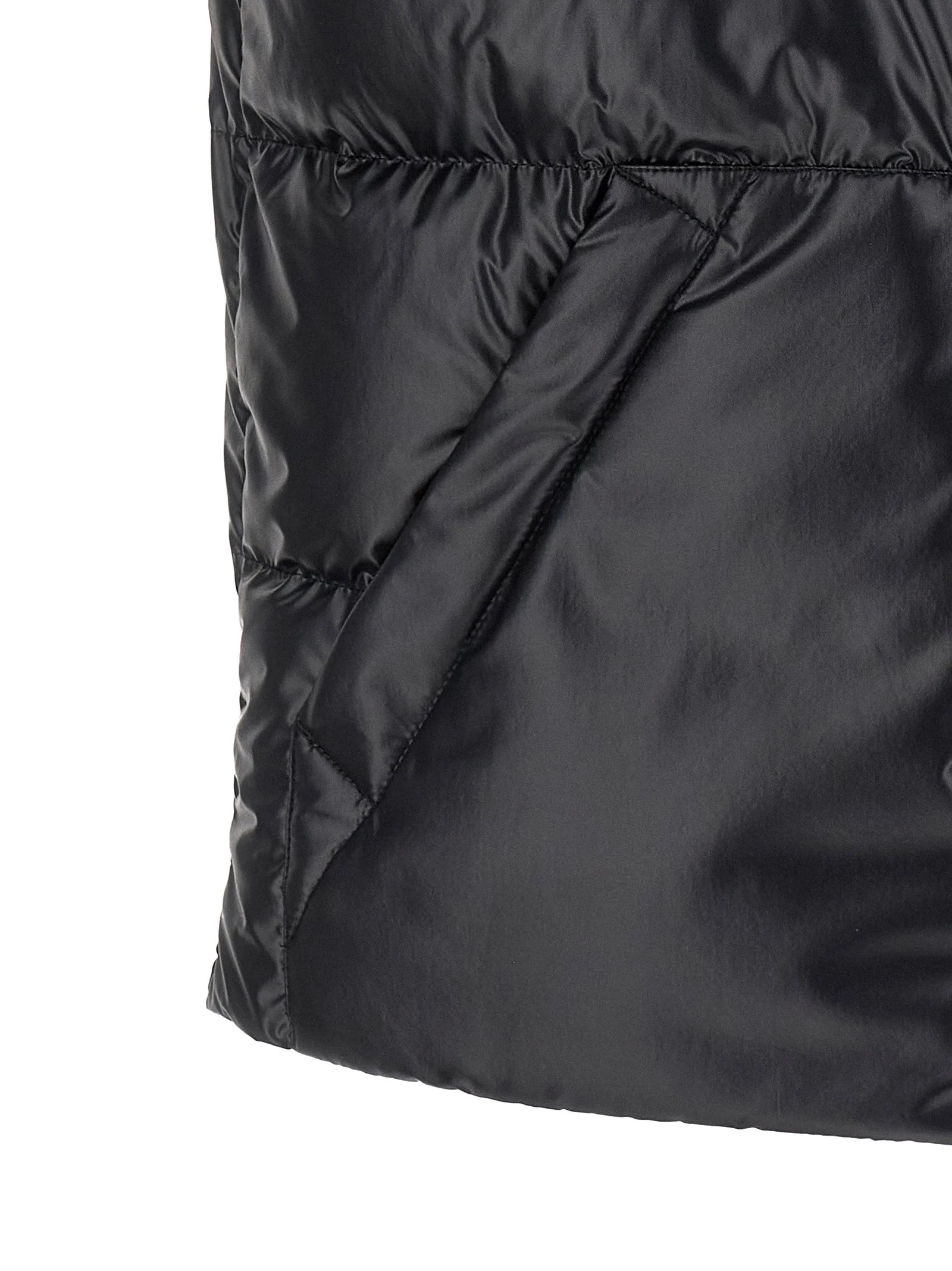 Moncler Blue Polyester Sleeveless Jacket