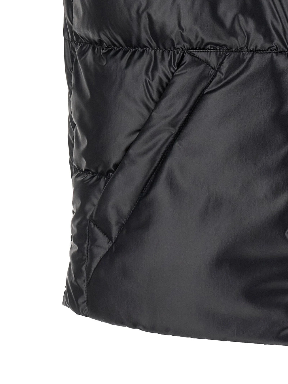 Moncler Blue Polyester Sleeveless Jacket