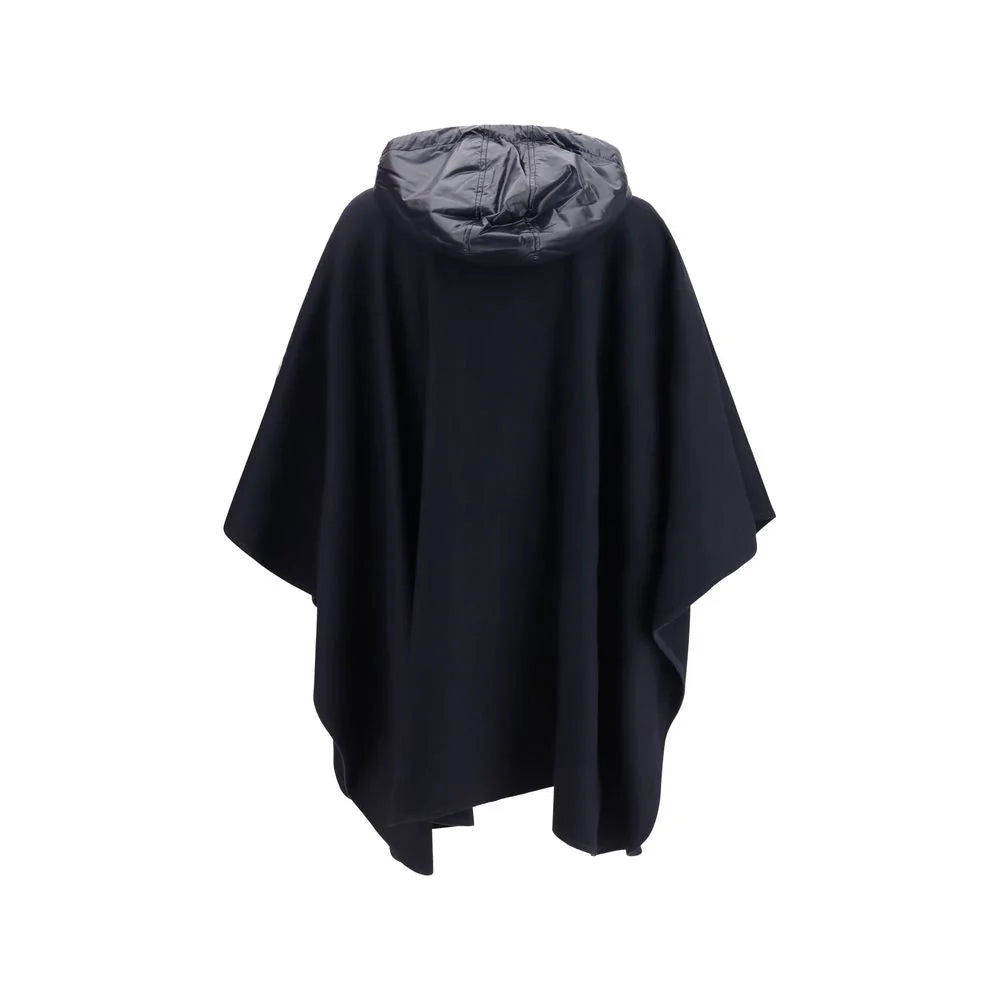 Moncler Blue Wool Oves Aries Scarf