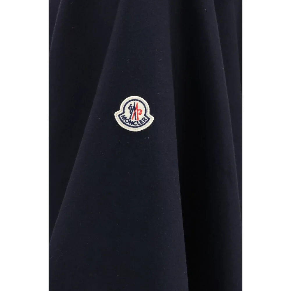Moncler Blue Wool Oves Aries Scarf