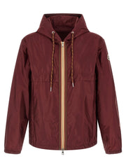Moncler Bordeaux Polyamide Shell Jacket