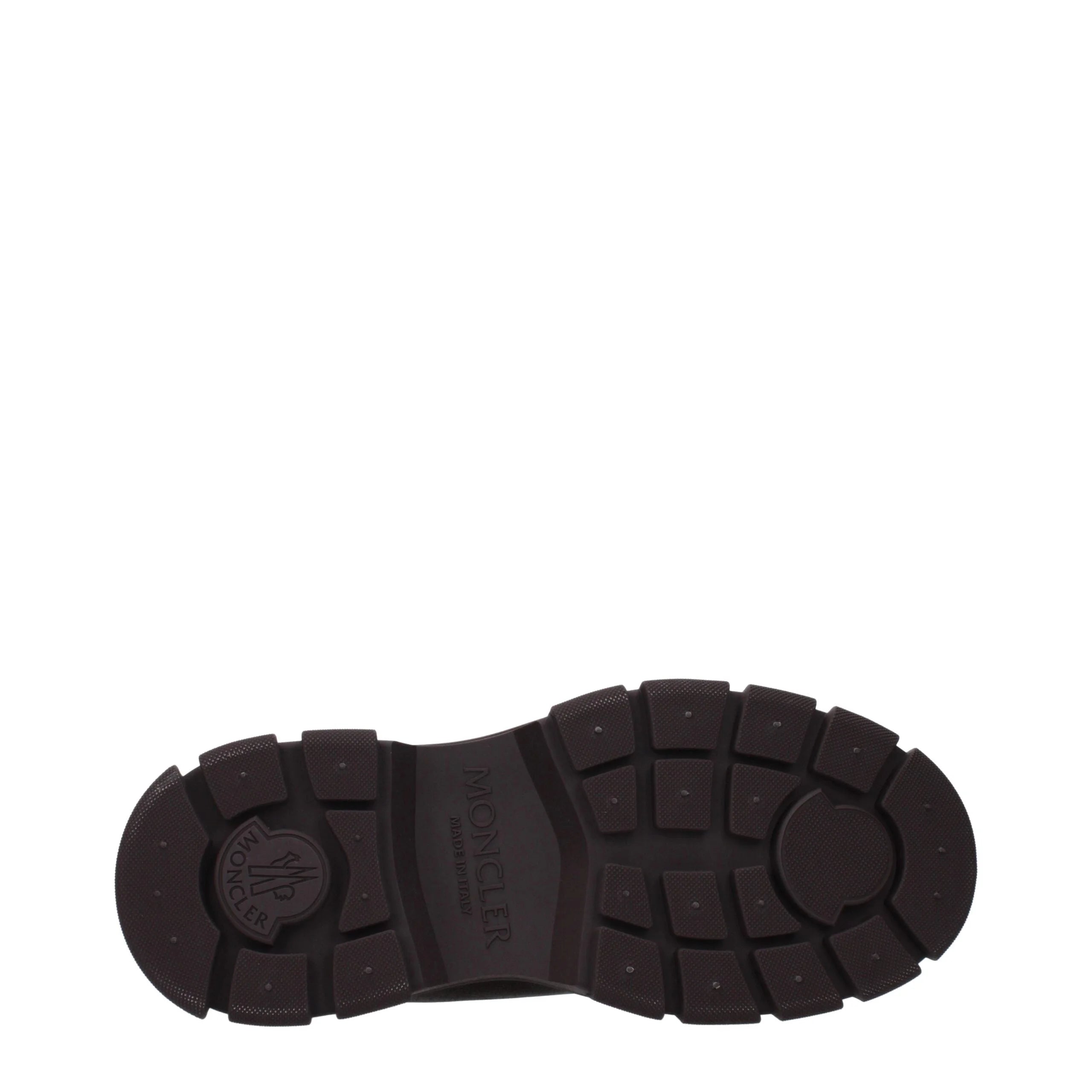 Moncler Brown Leather Ankle Boots - EU42.5/US9.5