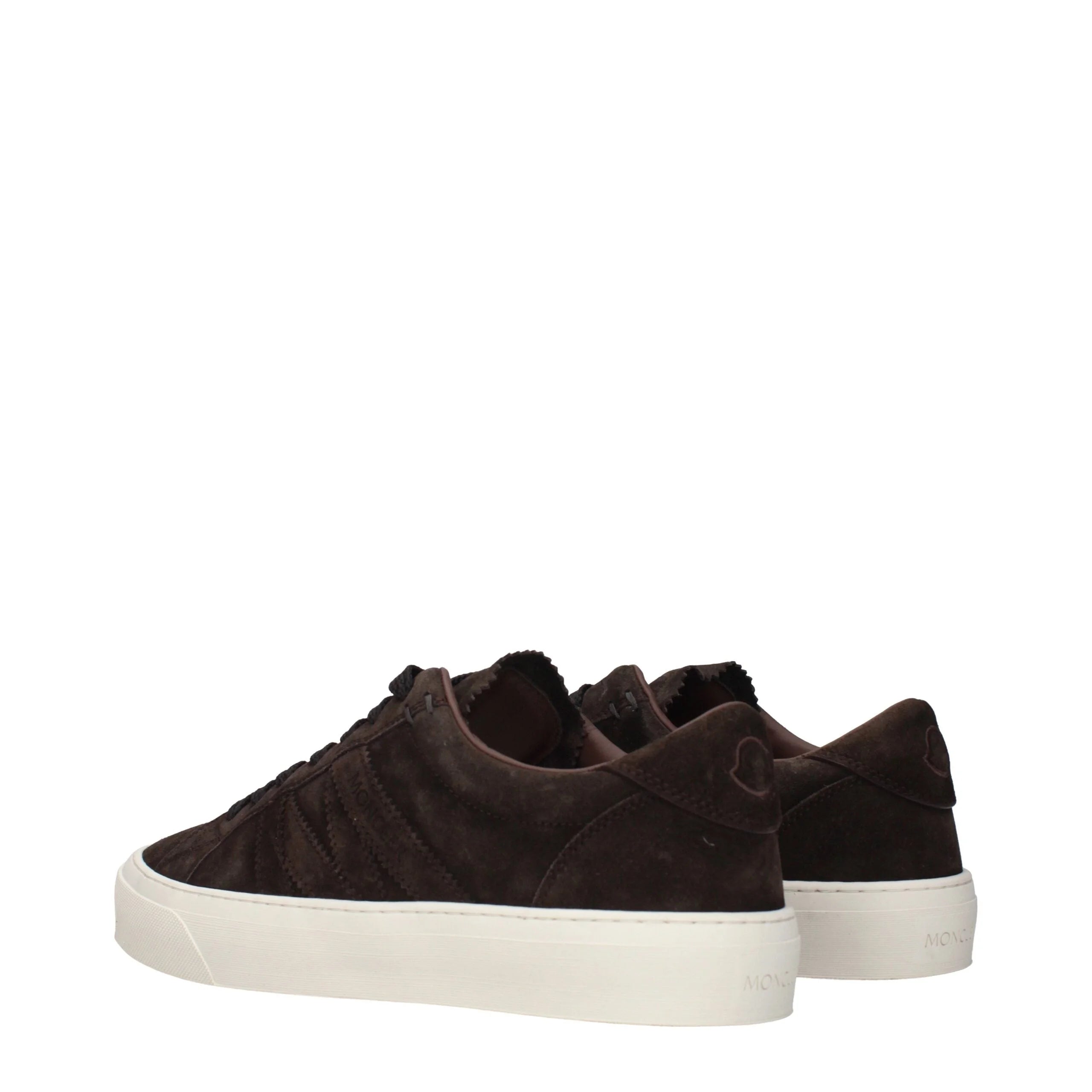 Moncler Brown Leather Low Top Sneakers - EU40/US7