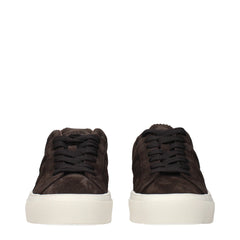 Moncler Brown Leather Low Top Sneakers - EU40/US7