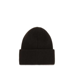 Moncler Brown Wool Oves Aries Beanie - UNI