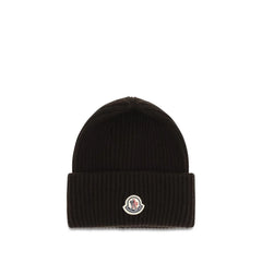 Moncler Brown Wool Oves Aries Beanie - UNI