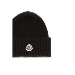 Moncler Brown Wool Oves Aries Beanie - UNI