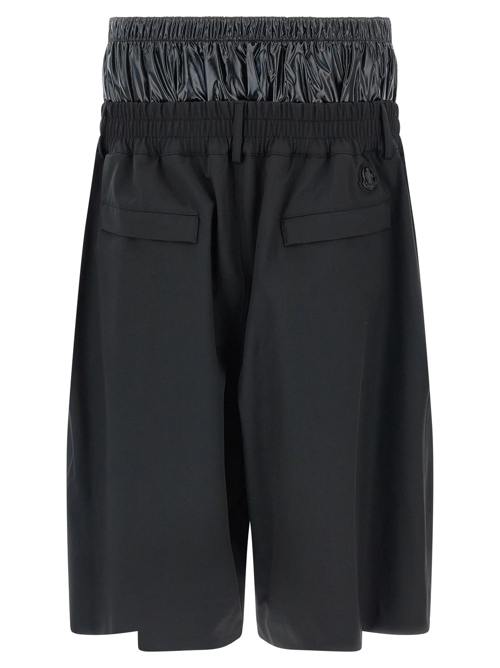 MONCLER GENIUS Black Polyamide Bermuda Shorts