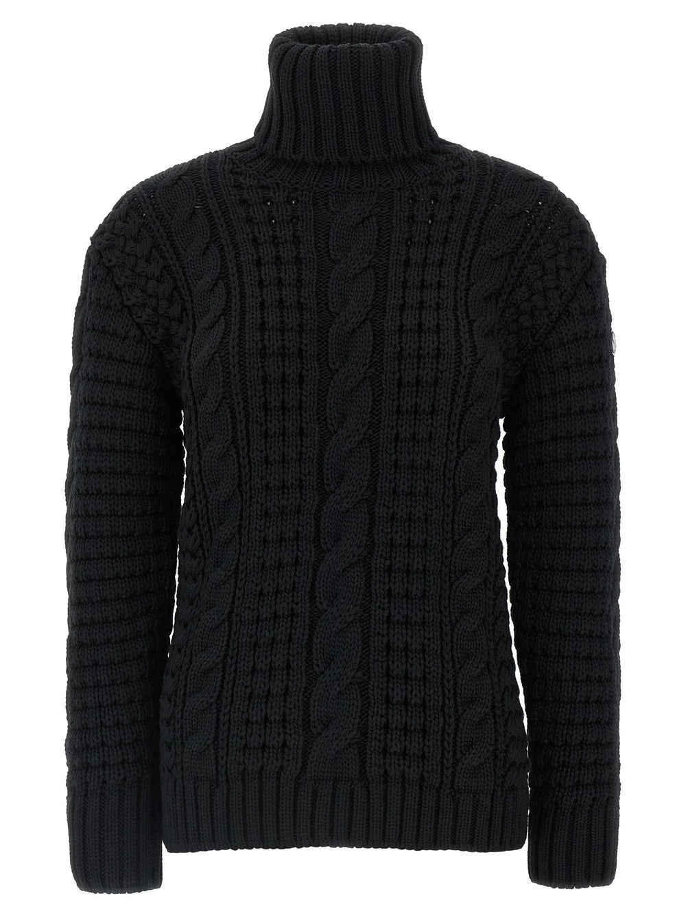 MONCLER GENIUS Black Virgin Wool Cardigan - XS