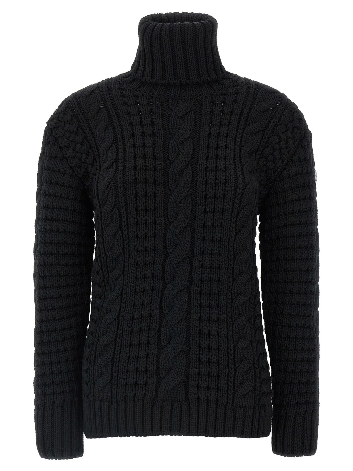 MONCLER GENIUS Black Virgin Wool Cardigan - XS