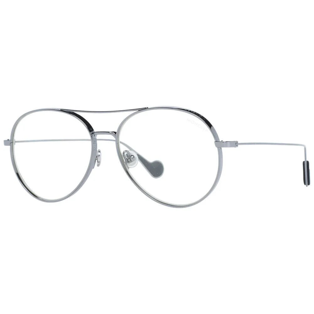 Moncler Gray Metal Glasses Frame