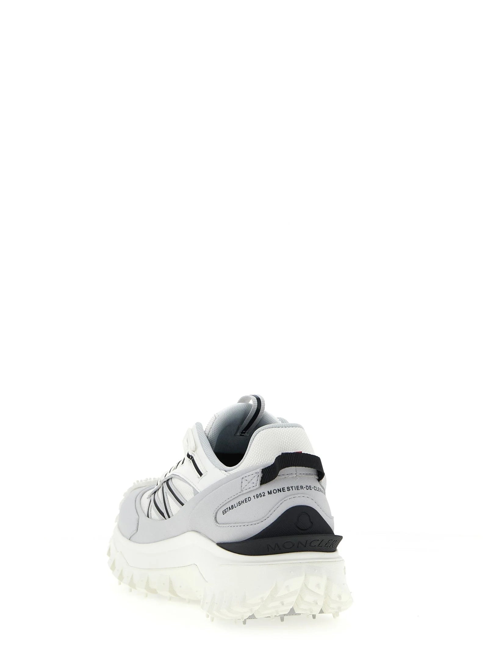 Moncler Gray Polyamide Athletic Sneakers - EU44/US11