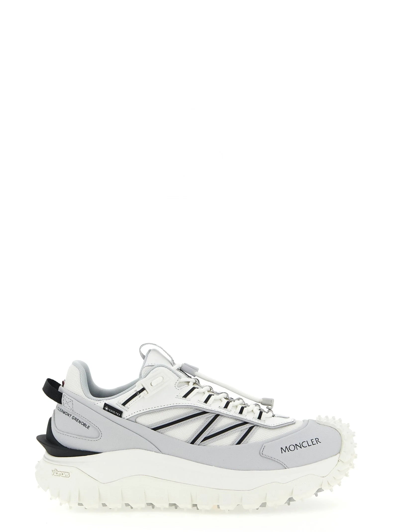 Moncler Gray Polyamide Athletic Sneakers - EU44/US11
