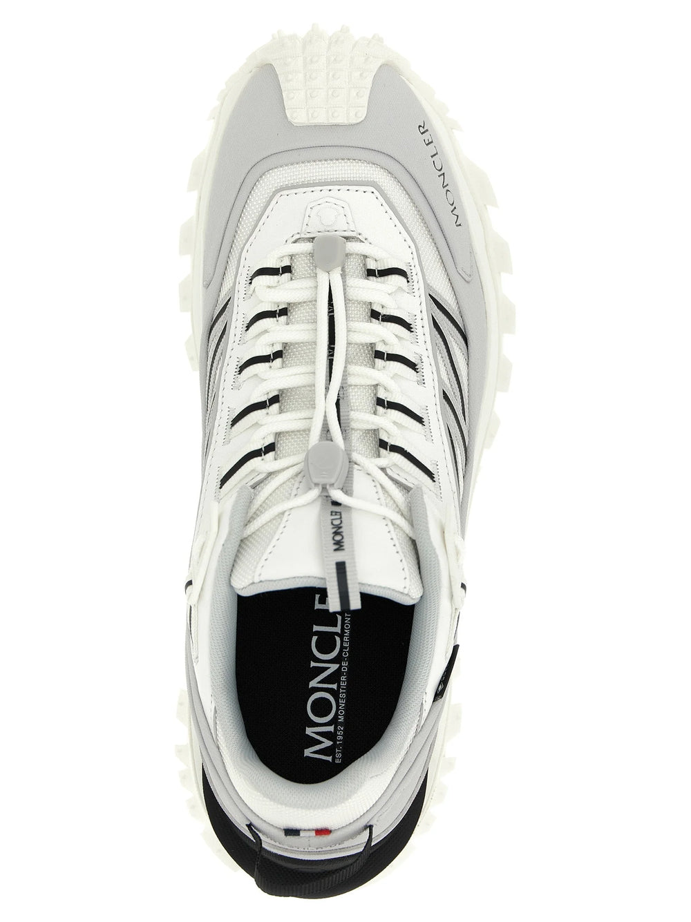 Moncler Gray Polyamide Athletic Sneakers - EU44/US11