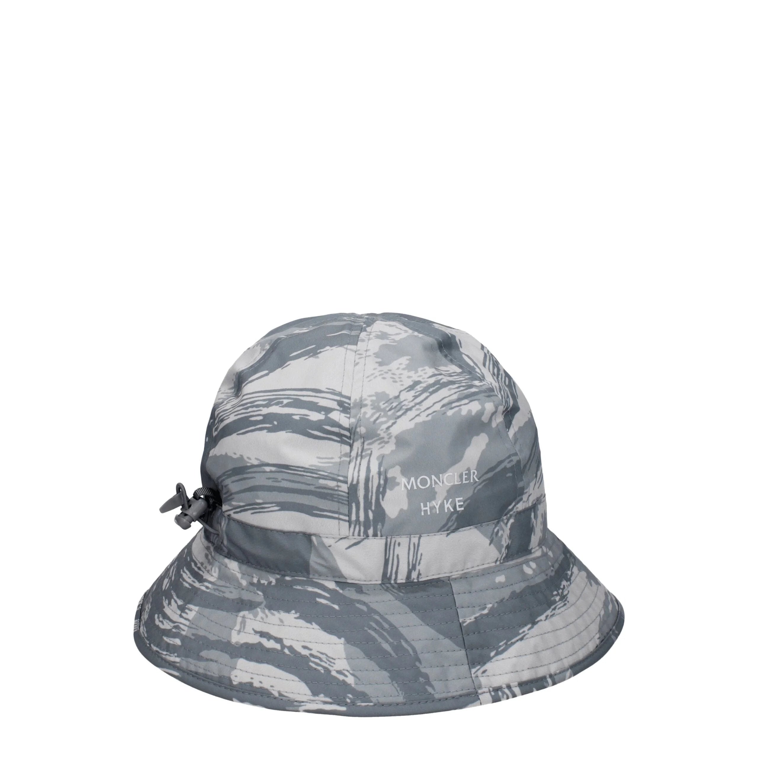 Moncler Šedé polyesterové klobouky bucket