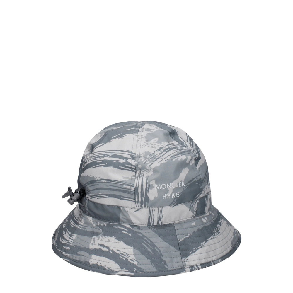 Moncler Šedé polyesterové klobouky bucket