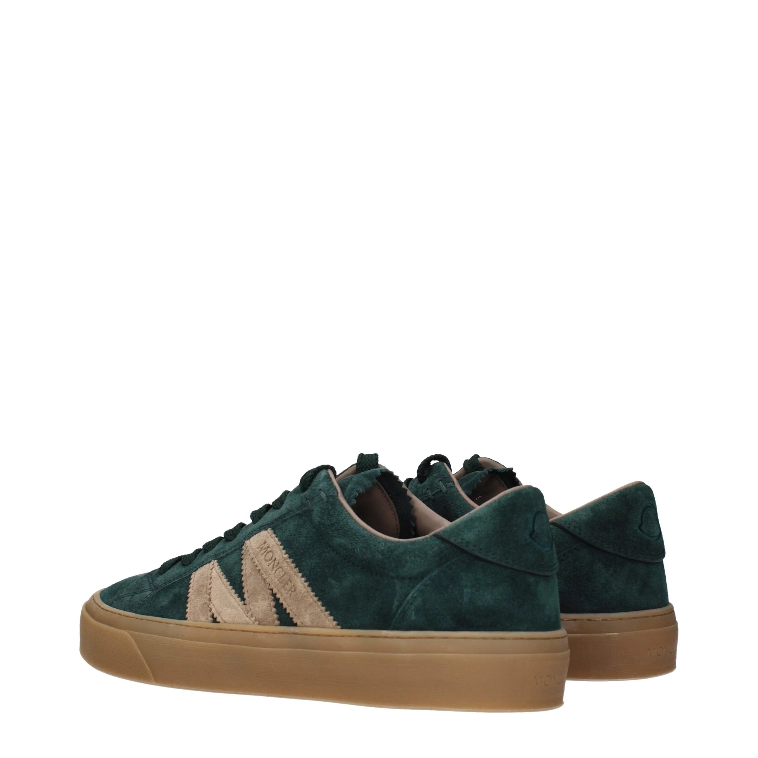 Moncler Green Leather Sneakers - EU40.5/US7.5