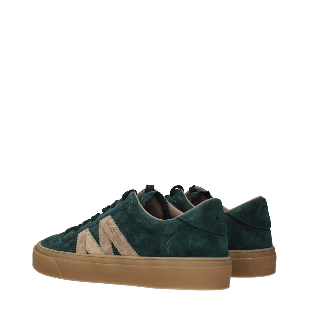 Moncler Green Leather Sneakers - EU40.5/US7.5
