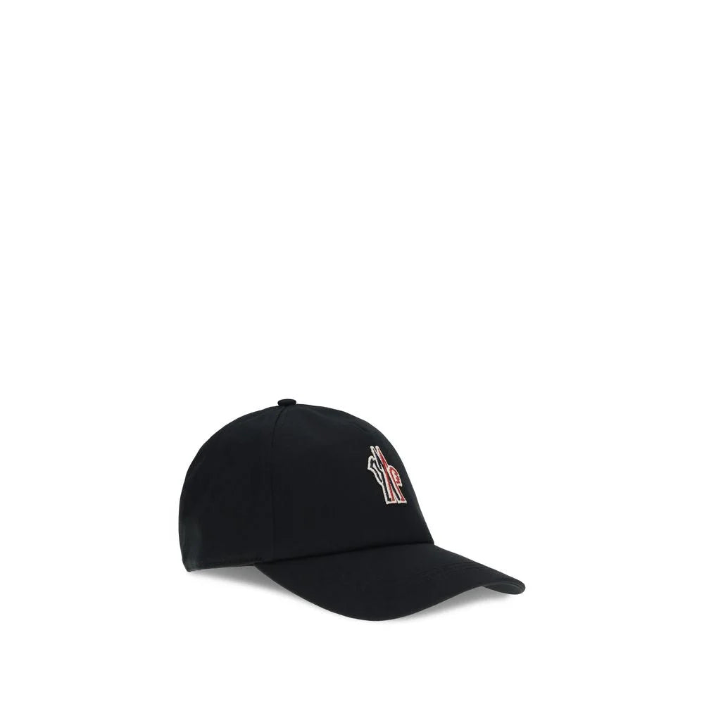 Moncler Grenoble Black Cotton Cap (Baseball Hat) - UNI