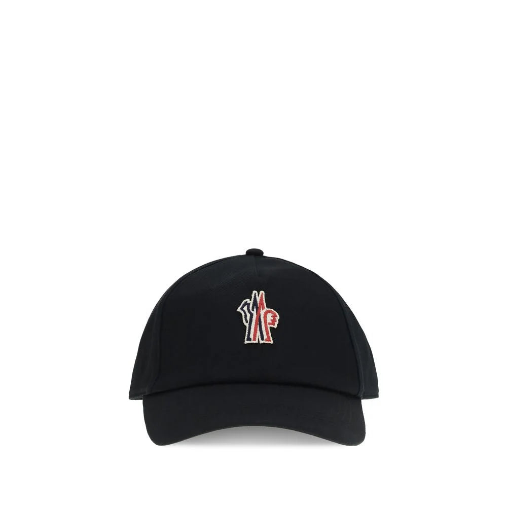Moncler Grenoble Black Cotton Cap (Baseball Hat) - UNI