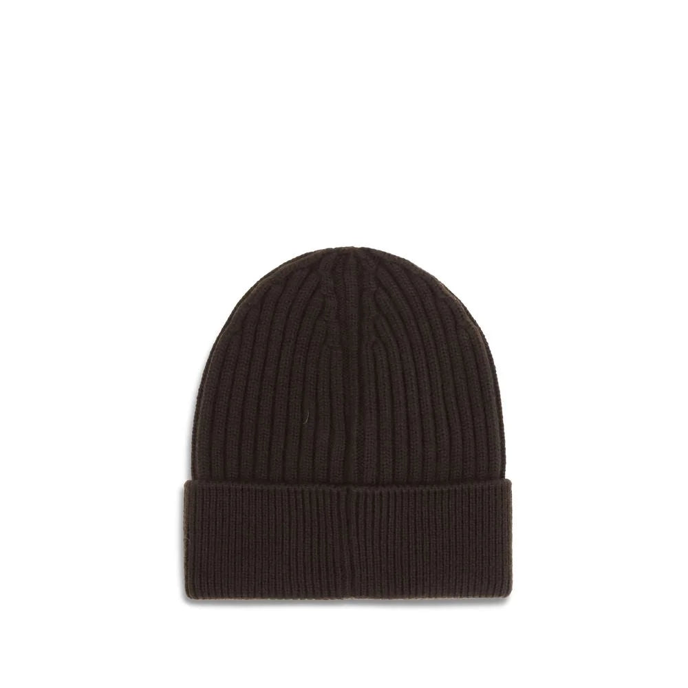 Moncler Grenoble Black Fleece Wool Beanie - UNI