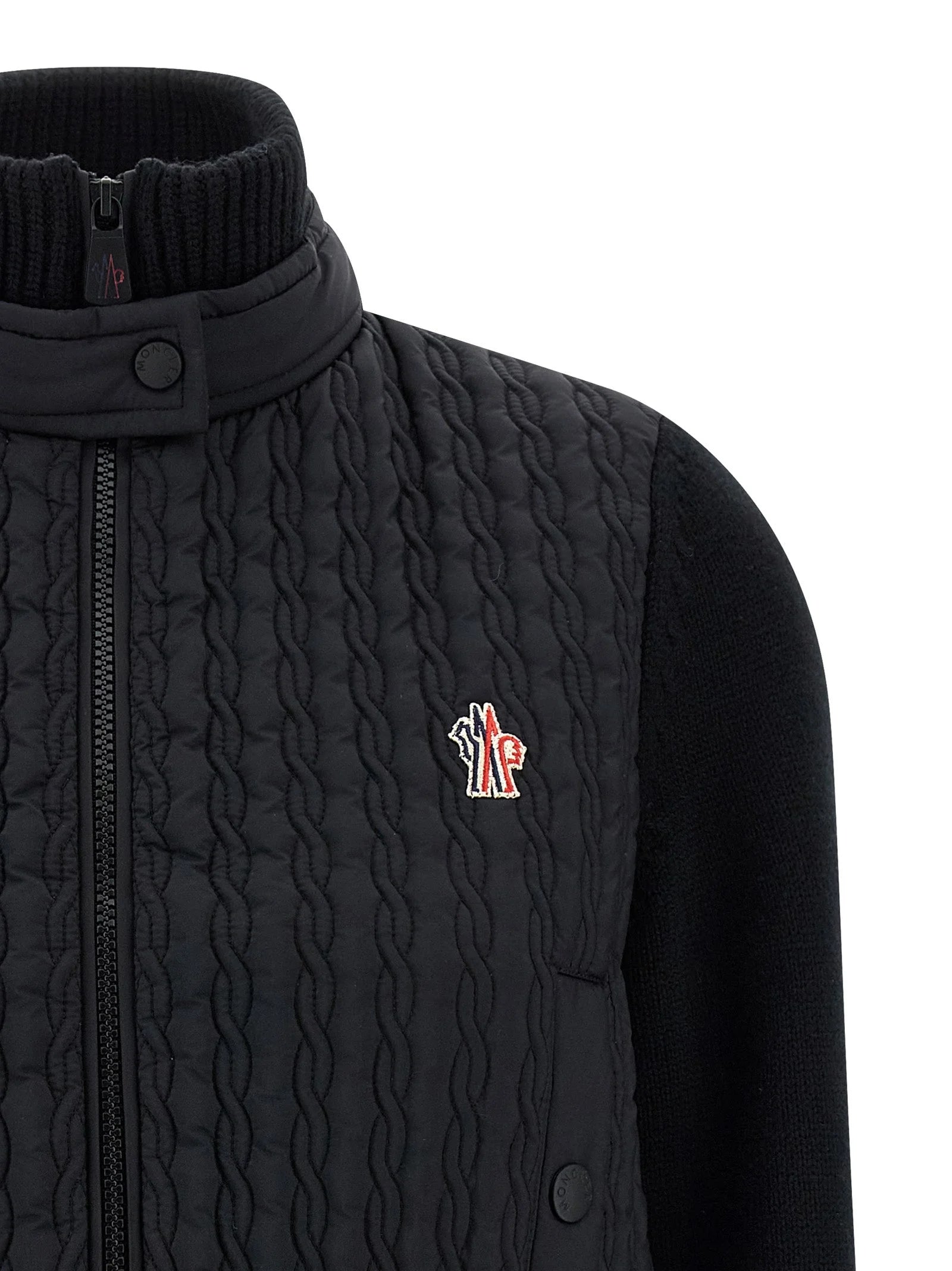 Moncler Grenoble Black Polyamide Cardigan - L