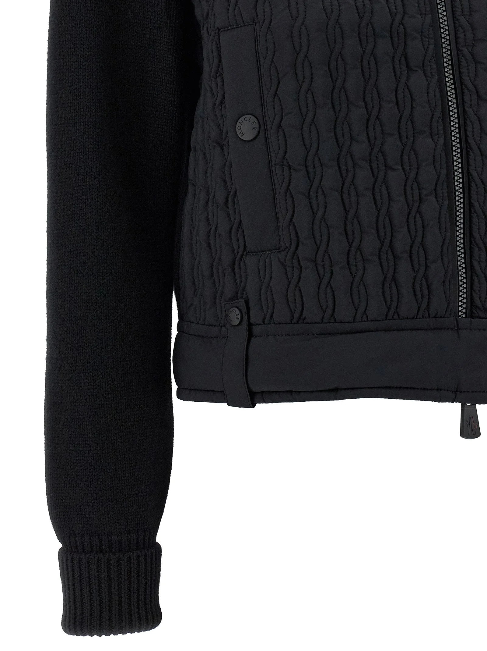 Moncler Grenoble Black Polyamide Cardigan - L