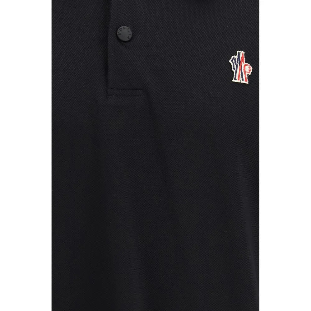 Moncler Grenoble Black Polyamide Polo Shirt