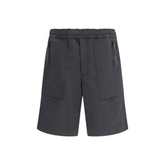 Moncler Grenoble Black Polyester Bermuda Shorts - S