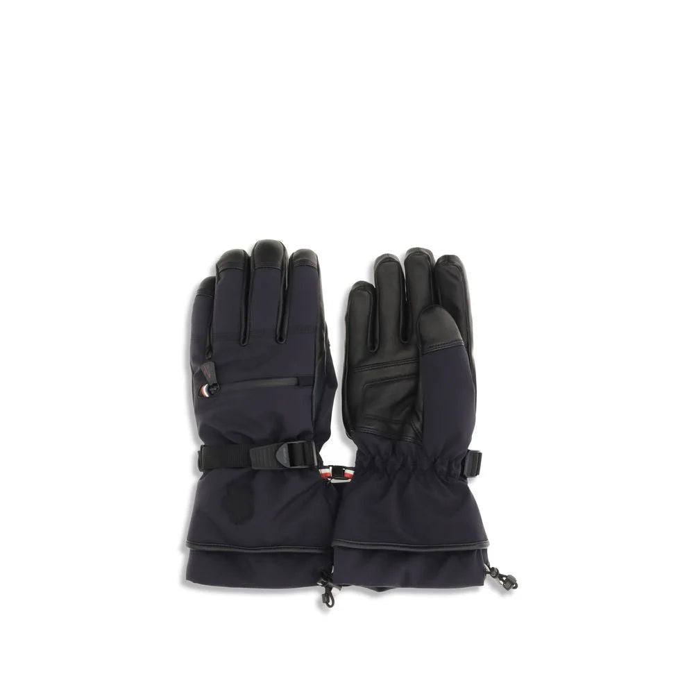 Moncler Grenoble Blue Nylon Gloves