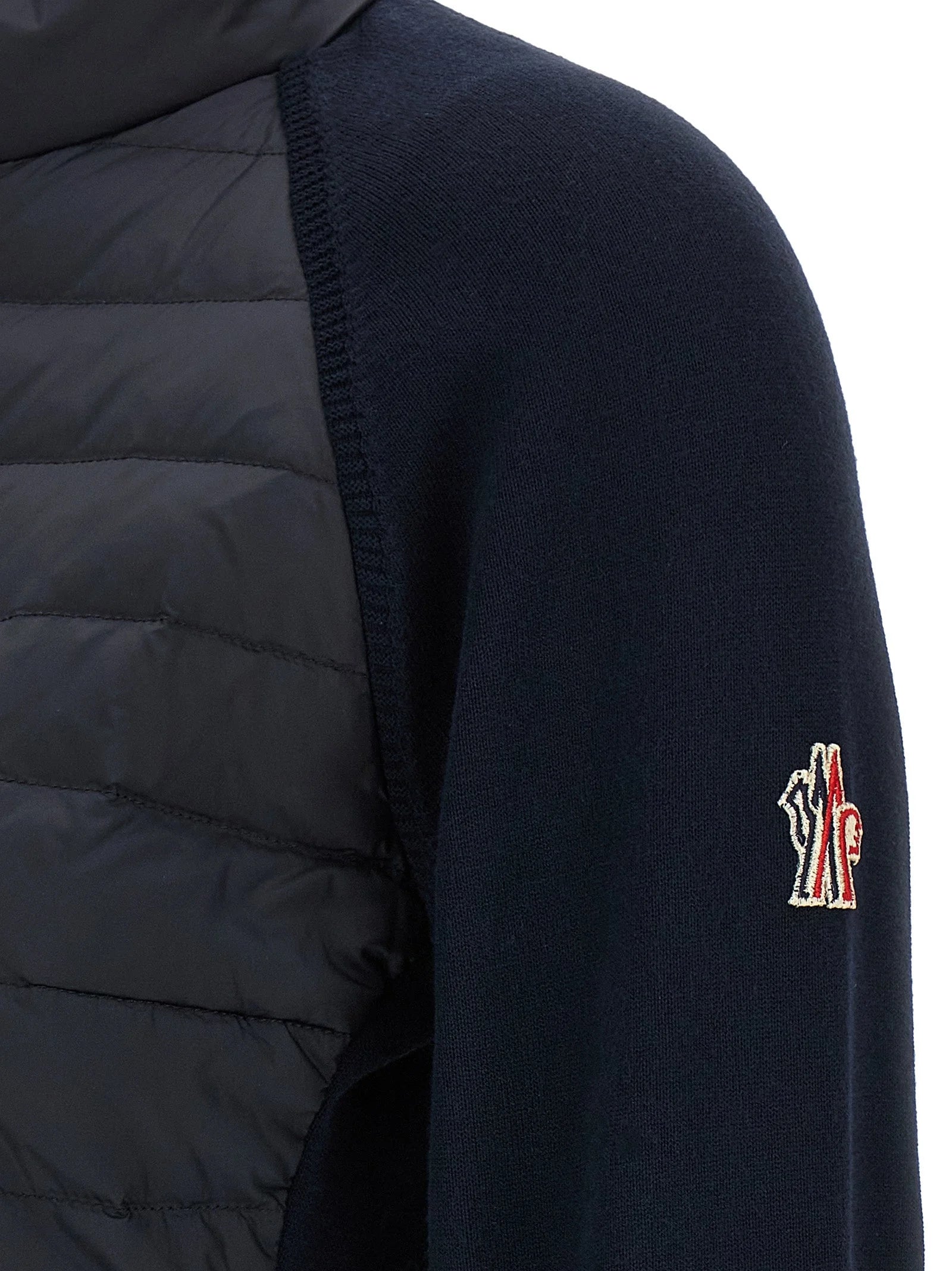 Moncler Grenoble Blue Polyamide Cardigan