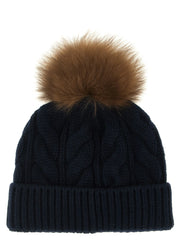 Moncler Grenoble Blue Virgin Wool Beanie - UNI