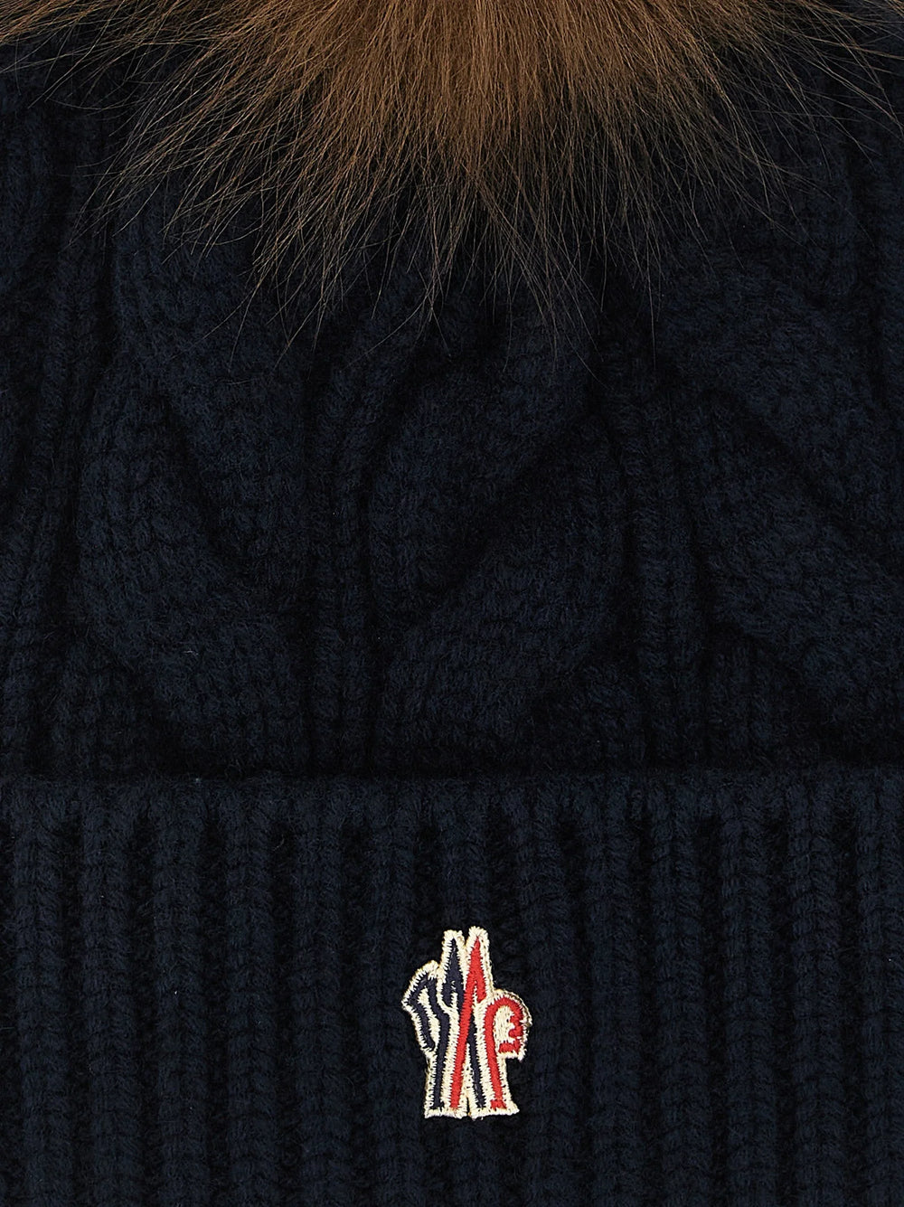 Moncler Grenoble Blue Virgin Wool Beanie - UNI